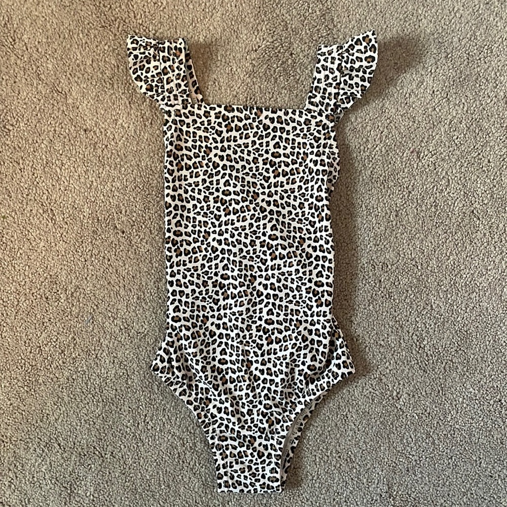 Leopard Print Baby Girl Swimsuit